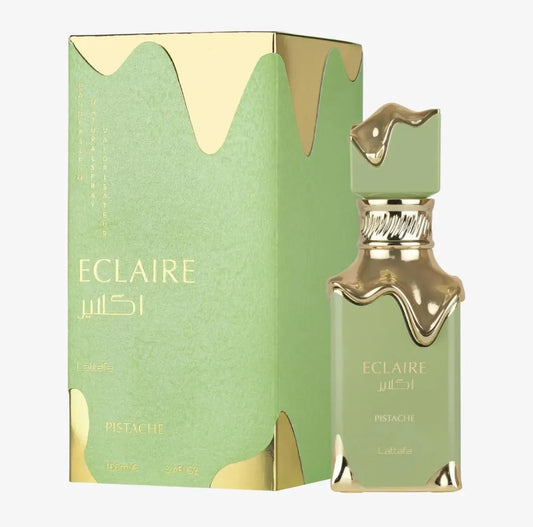 Lataffa Eclaire Pistache Nutty, Creamy, Musky  Eau De Parfum Spray Long-Lasting Fragrance for Women, 3.4 Ounce / 100 ml