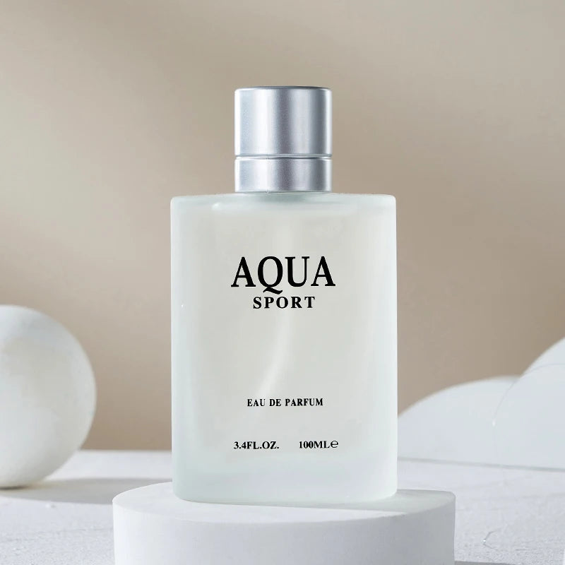 AQUA Perfume for Men EDP 100ML 3.4FL.OZ, Aquatic Aromatic Eau de Parfum, Fresh Lime Musk Ocean Fragrance Spray Men‘s Cologne