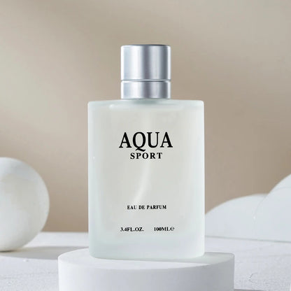 AQUA Perfume for Men EDP 100ML 3.4FL.OZ, Aquatic Aromatic Eau de Parfum, Fresh Lime Musk Ocean Fragrance Spray Men‘s Cologne