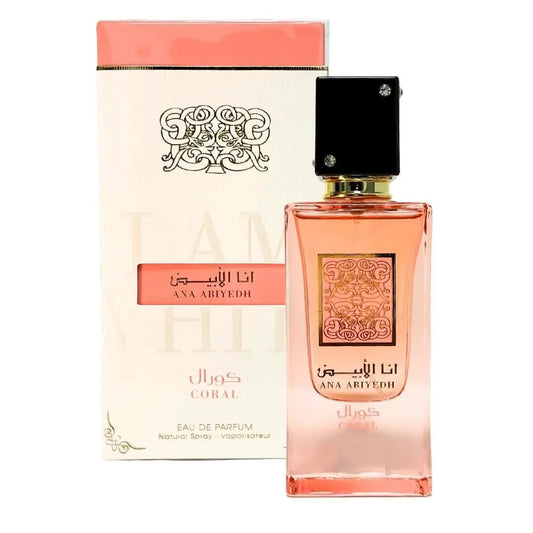 Lataffa Ana Abiyedh Coral Scarlet EDP Collection Unisex Long Lasting Arabic Fragrance Set 60ml
